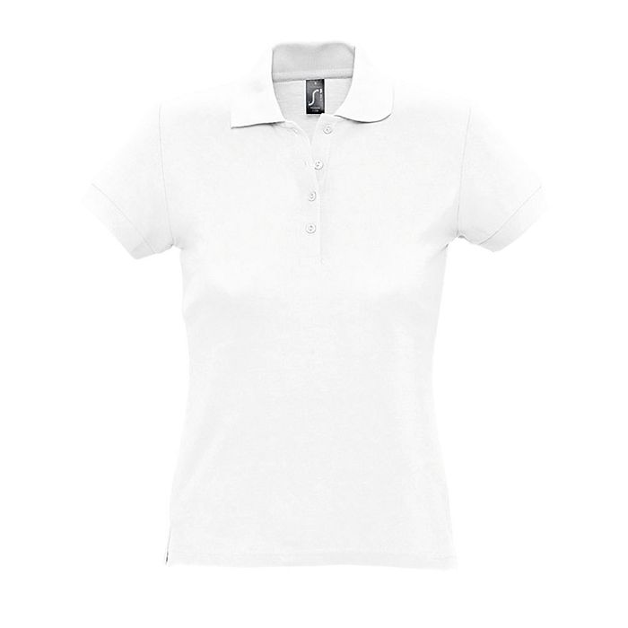  Polo blanc personnalisable femme