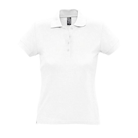 Polo blanc personnalisable femme