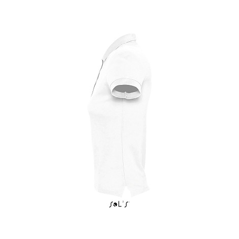 Polo blanc personnalisable femme