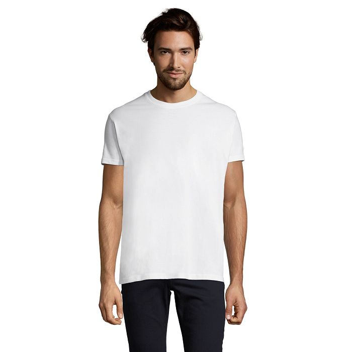  Tee-shirt homme col rond blanc