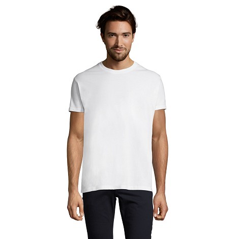 Tee-shirt homme col rond blanc