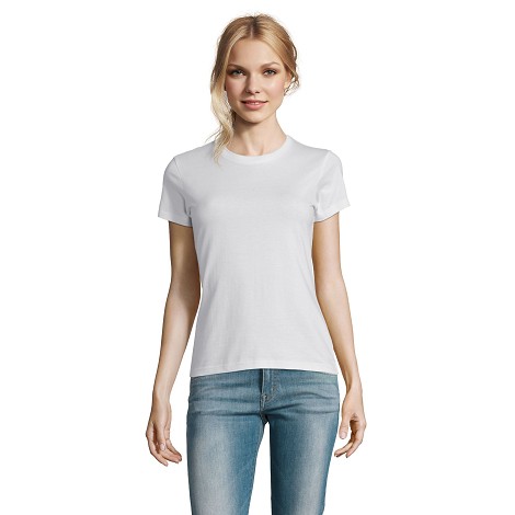 Tee-shirt femme blanc 190 g/m²