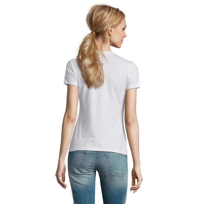  Tee-shirt femme blanc 190 g/m²