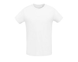 Tee-shirt personnalisable homme blanc coupe ajustée 145 g/m²
