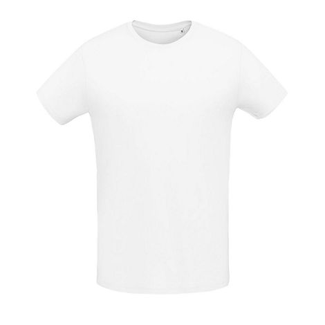 Tee-shirt personnalisable homme blanc coupe ajustée 145 g/m²