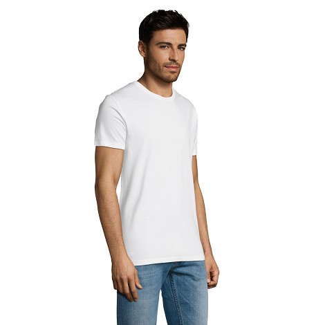 Tee-shirt personnalisable homme blanc coupe ajustée 145 g/m²