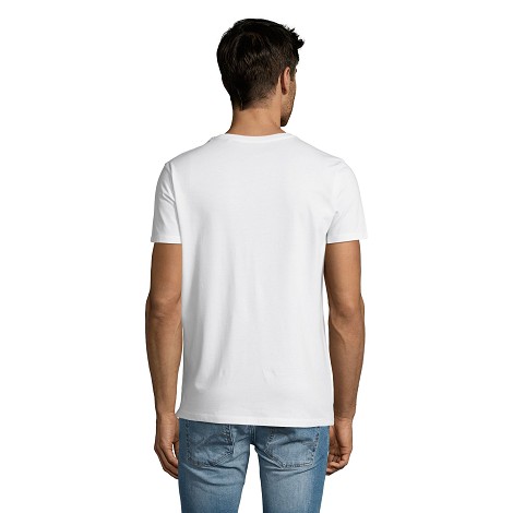 Tee-shirt personnalisable homme blanc coupe ajustée 145 g/m²