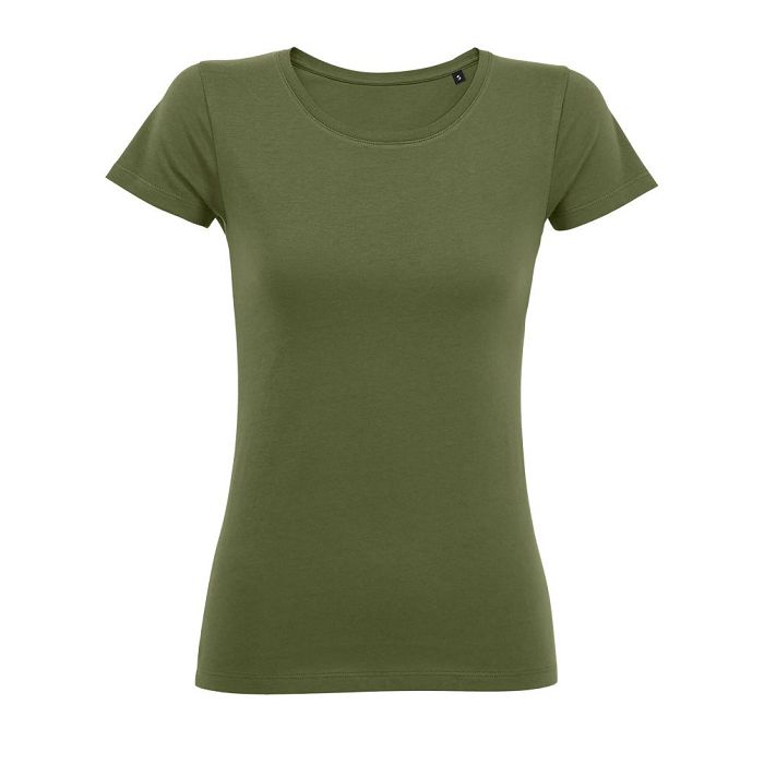  Tee-shirt personnalisé femme couleur coupe ajustée 155 g/m²
