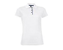 Polo femme blanc 180 g/m²
