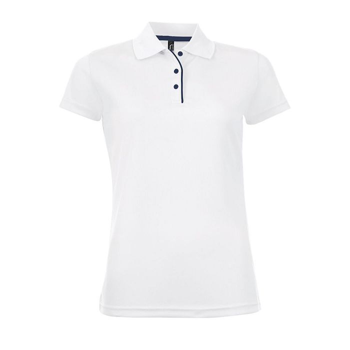  Polo femme blanc 180 g/m²