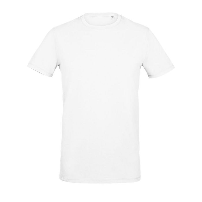  Tee-shirt col rond homme blanc 190 g/m²