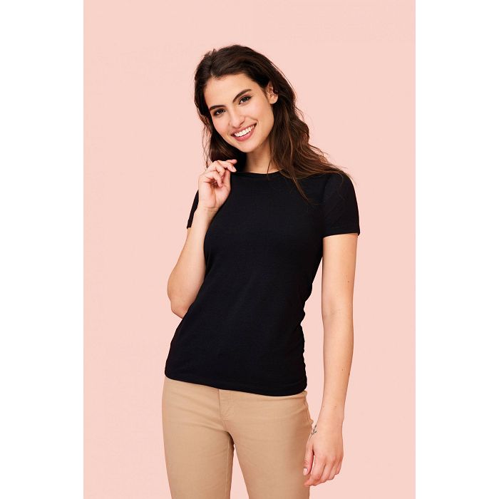  Tee-shirt promotionnel stretch femme couleur 190 g/m²