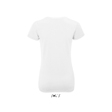 Tee-shirt stetch femme blanc 190 g/m²