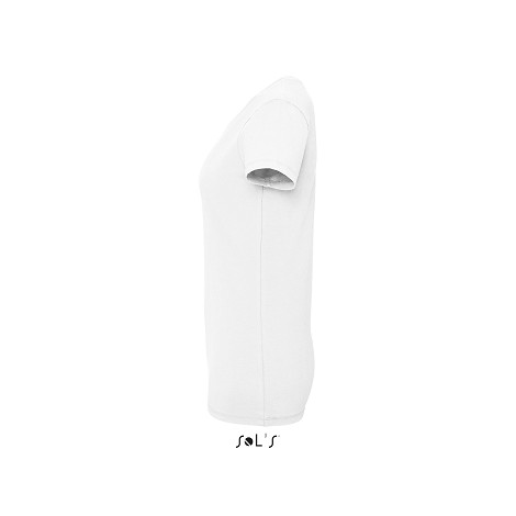 Tee-shirt stetch femme blanc 190 g/m²