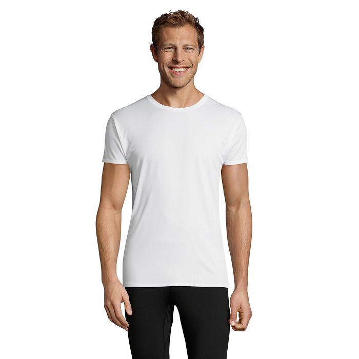  Tee-shirt blanc sport unisexe