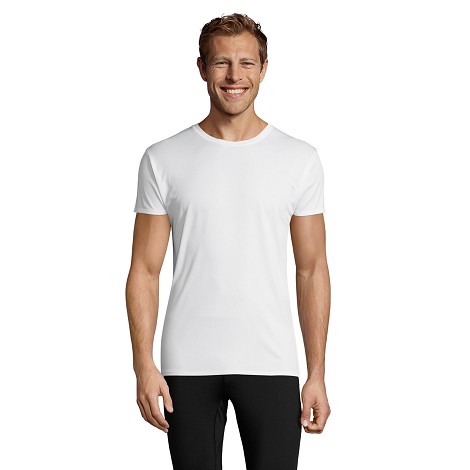 Tee-shirt blanc sport unisexe