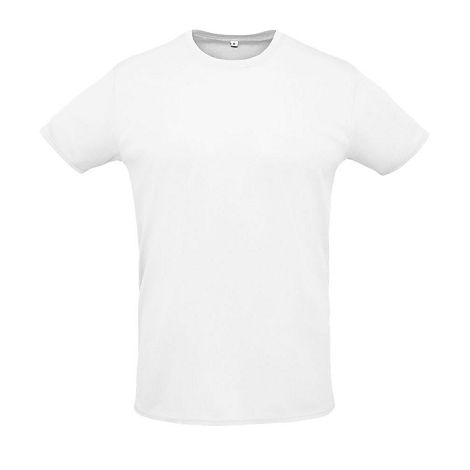 Tee-shirt blanc sport unisexe