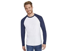 Tee-shirt manches longues bicolore homme