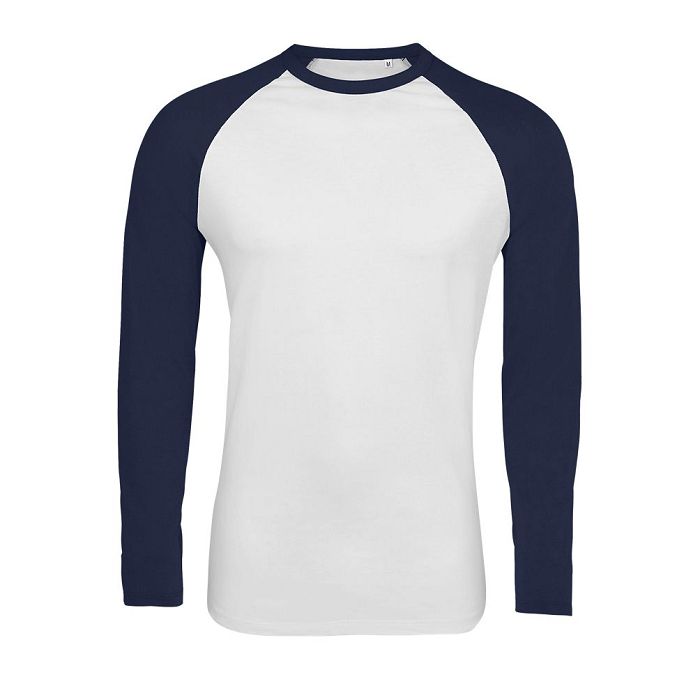  Tee-shirt manches longues bicolore homme