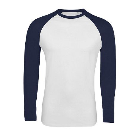 Tee-shirt manches longues bicolore homme