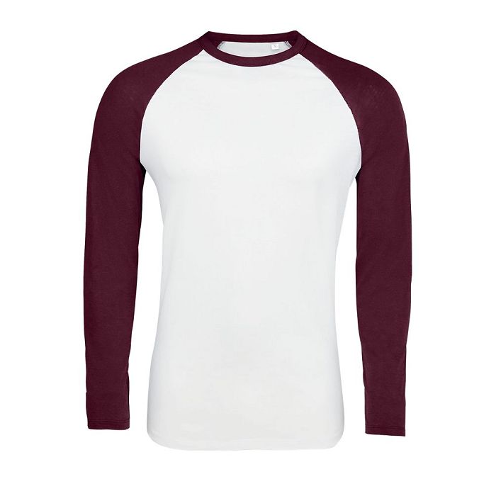  Tee-shirt manches longues bicolore homme
