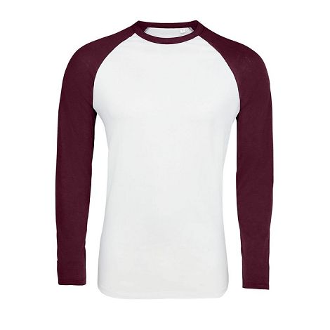 Tee-shirt manches longues bicolore homme