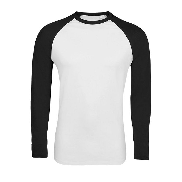  Tee-shirt manches longues bicolore homme