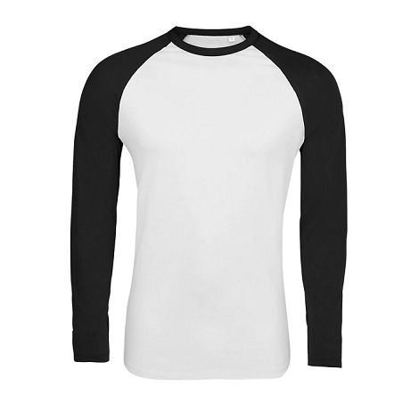 Tee-shirt manches longues bicolore homme