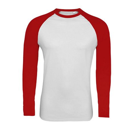 Tee-shirt manches longues bicolore homme