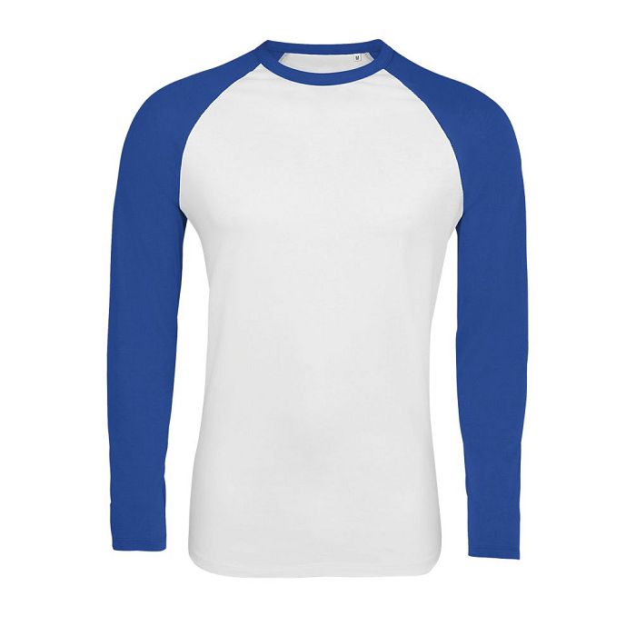  Tee-shirt manches longues bicolore homme