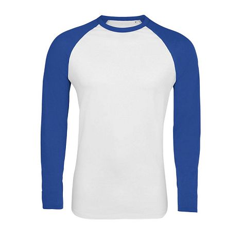 Tee-shirt manches longues bicolore homme