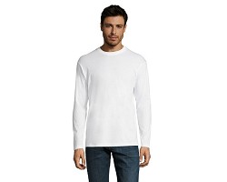 Tee-shirt blanc manches longues homme