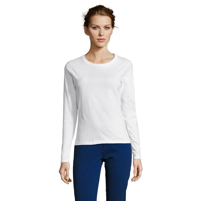  Tee-shirt blanc manches longues femme