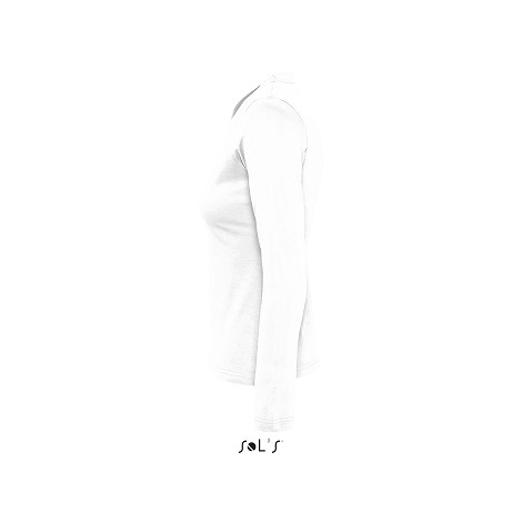 Tee-shirt blanc manches longues femme