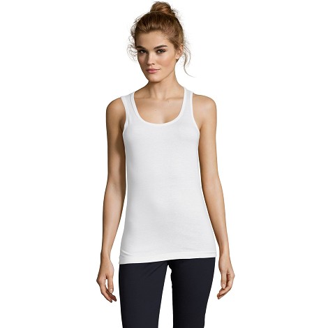 Débardeur classique blanc femme