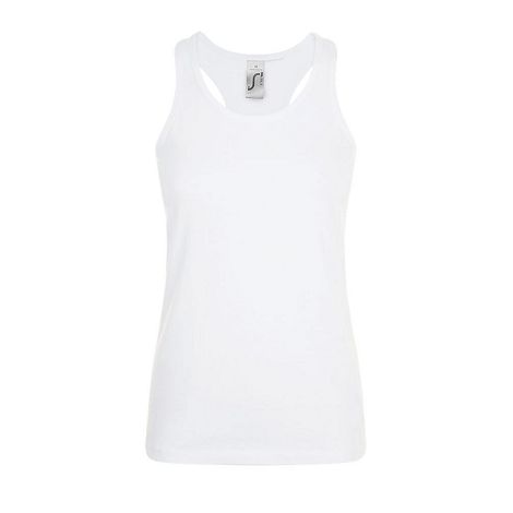 Débardeur blanc femme en coton
