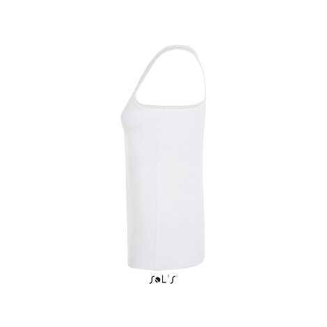 Débardeur blanc femme en coton