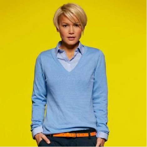Pull femme publicitaire