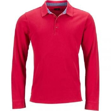 Polo homme classique manches longues