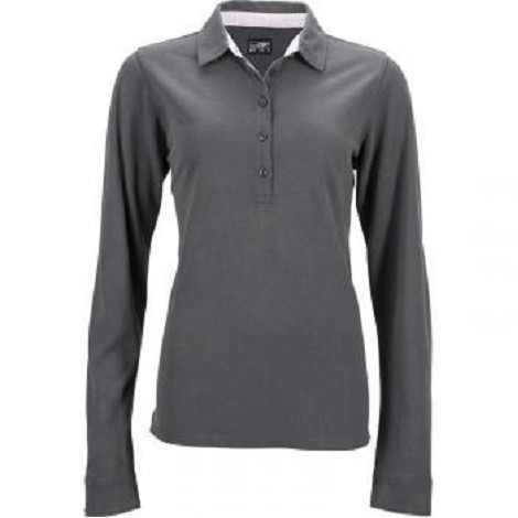 Polo femme classique manches longues