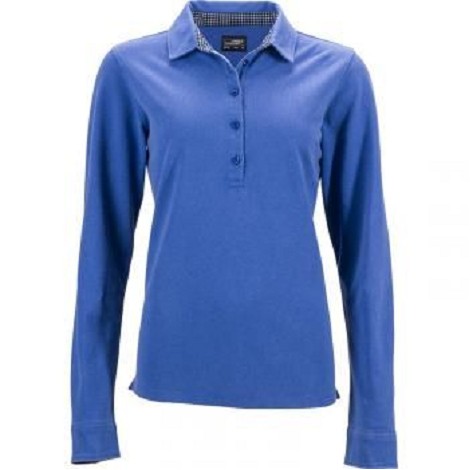 Polo femme classique manches longues