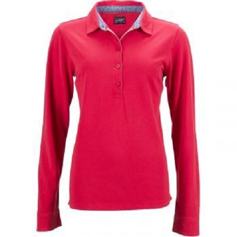 Polo femme classique manches longues