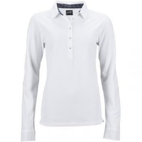 Polo femme classique manches longues