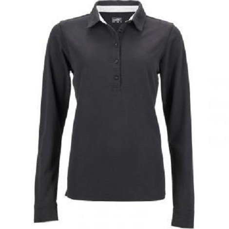 Polo femme classique manches longues