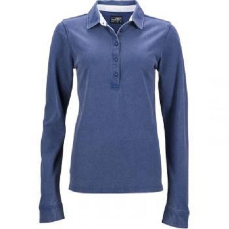 Polo femme classique manches longues
