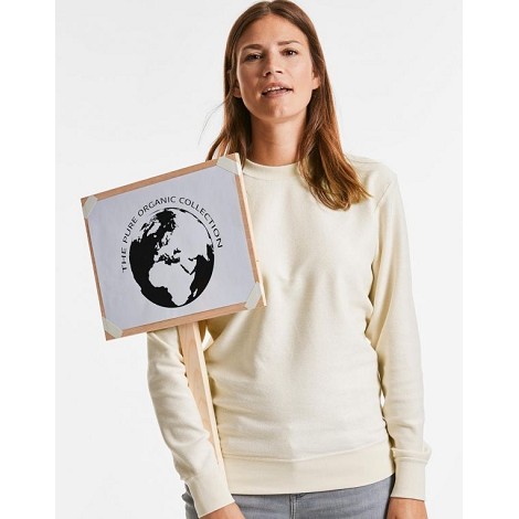 Sweatshirt col rond réversible bio