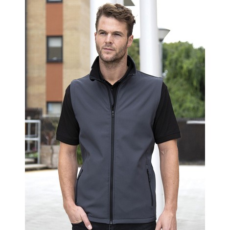 Bodywarmer softshell homme sans manches
