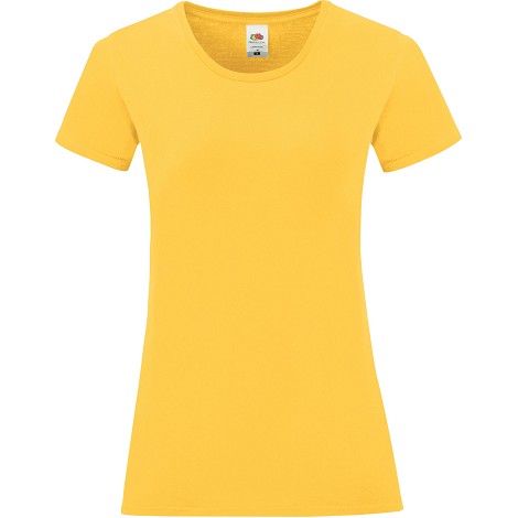 Tee-shirt femme slim couleur 100% coton