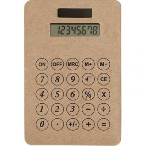 Calculatrice en carton recyclé