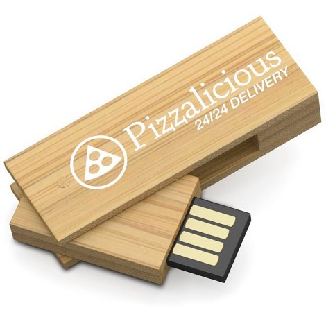 Clé USB carré bambou 8 Go